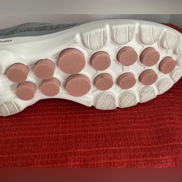 Skechers Women's Gray and Pink Sneakers - Picture 3 of 16